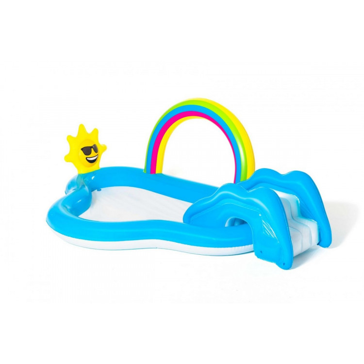 Detské ihrisko Bestway Sunny Rainbow 257/145 /91 cm modré